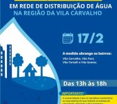 Saae-Sorocaba executa manutenção emergencial em rede de distribuição de água na região da Vila Carvalho neste sábado (17)