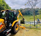 Saae-Sorocaba finaliza limpeza de lago do Parque Zoológico Municipal “Quinzinho de Barros”