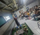 Biólogas do Saae-Sorocaba falam para universitários sobre saneamento básico e educação ambiental