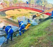 Saae-Sorocaba finaliza limpeza de bacia de contenção no Parque Kasato Maru