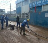 Equipes da Prefeitura de Sorocaba estão mobilizadas para atender ocorrências relacionadas às chuvas do fim de semana