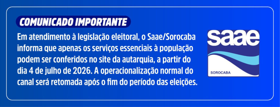 Comunicado Período Eleitoral